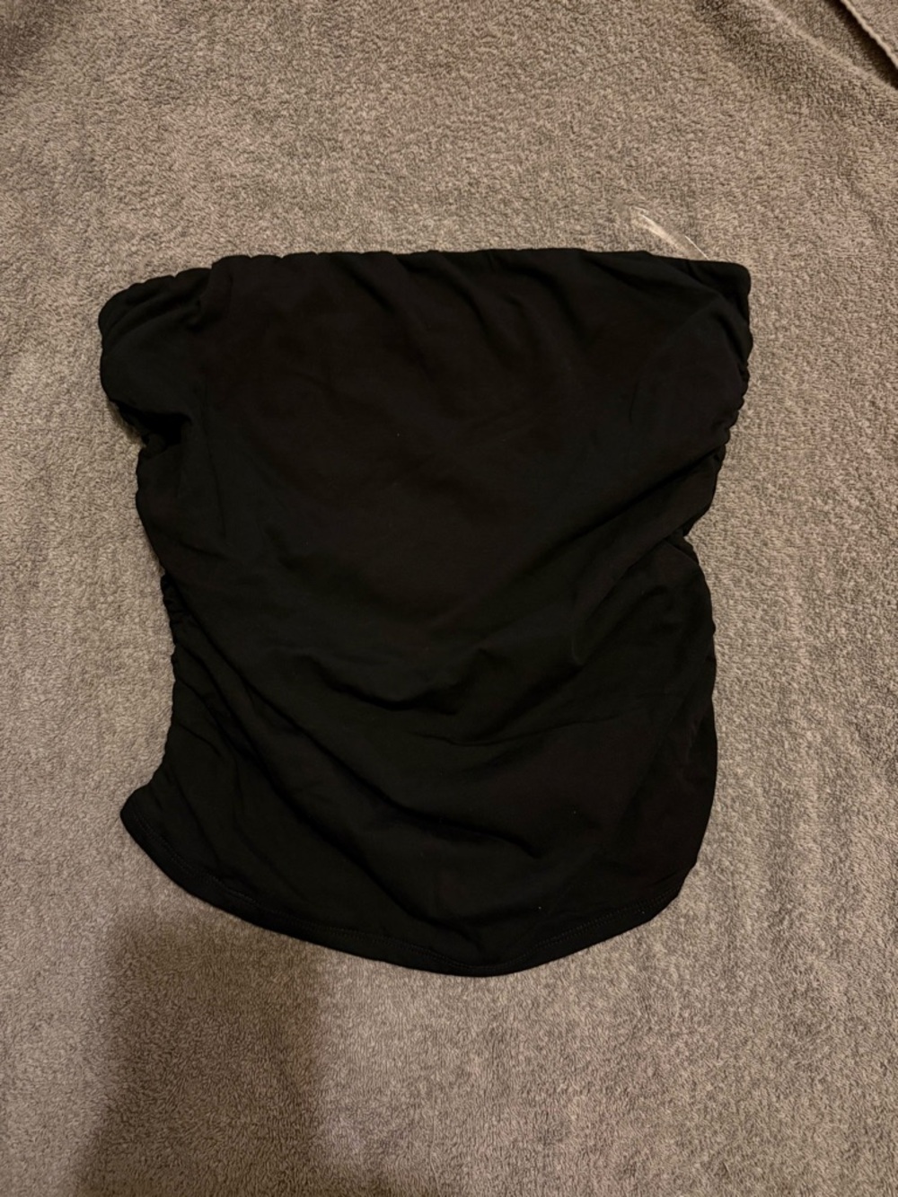 Black Strapless Tube Top - Women's Basic